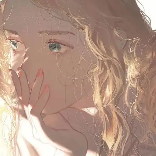 kyuko2go的复古女生头像沉迷在光与影