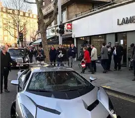 8000万兰博基尼毒药上路,秒变车展,车主不敢在外面停车