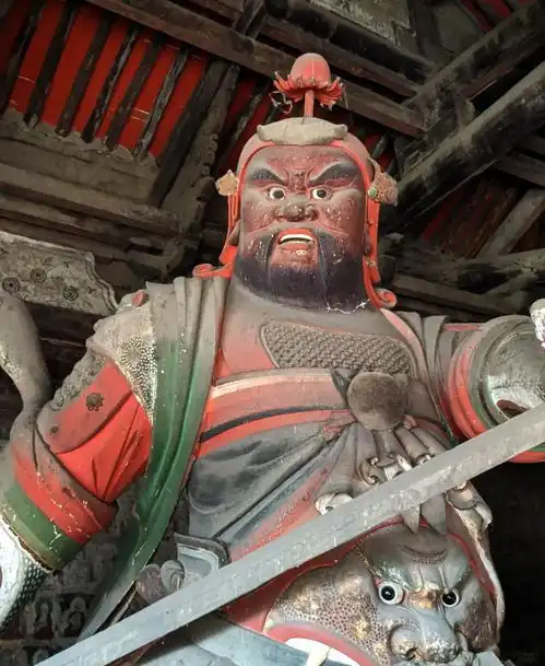 清凉赏析明代彩塑壁画十二面观音图