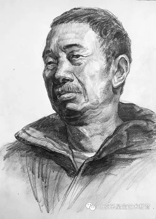 中高考素描头像作品展示丨2020年乐星空中高考秋季班部分素描头像优秀作品展示