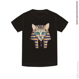 埃及壁画小猫矢量图下载图片