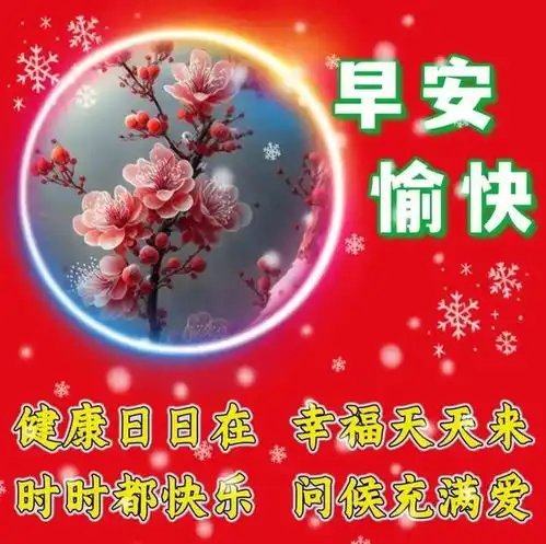 1月16日早安祝福语表情图片大全带问候语,愿君周二愉快,吉祥安康