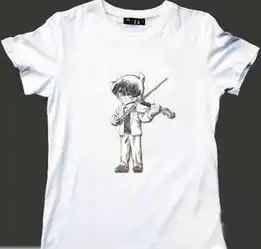 大家可以给我发点白衣服上面的黑白画吗柯南火影的都行