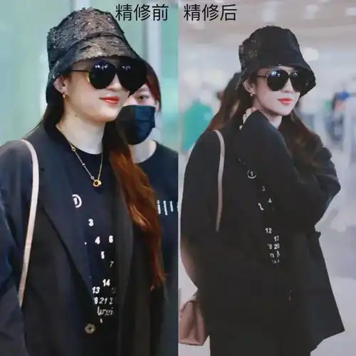 刘亦菲回京拍戏,戴千元渔夫帽现身机场,脸部肉滚滚圆到没下巴
