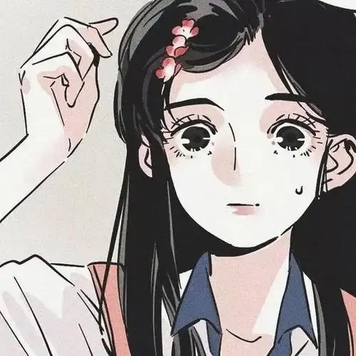 女生头像之前立了flag说要早睡再熬夜就是狗