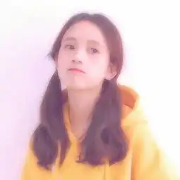 黄色系女生头像