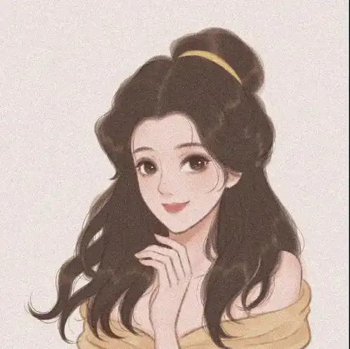 手绘迪士尼公主风头像他们说我长得像迪士尼的公主