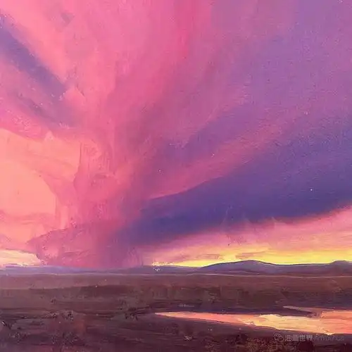 michaelalbrechtsen非常大气的风景油画