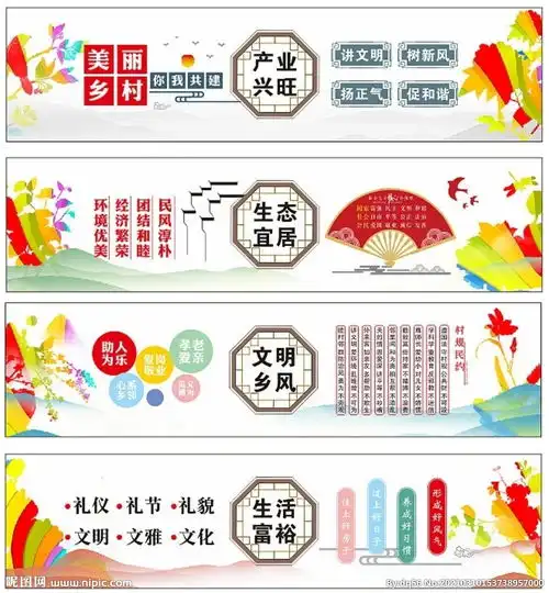 美丽乡村建设展板图片