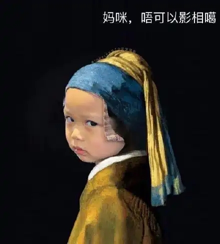 胡杏儿晒老公儿子出糗照,儿子造型独特撞脸名画,老公回应宠溺