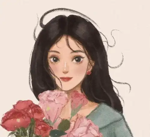 迪士尼公主和鲜花,贝儿公主手拿红玫瑰,乐佩公主观赏樱花