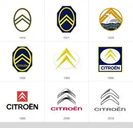 雪铁龙汽车更换新品牌logo使用扁平化设计