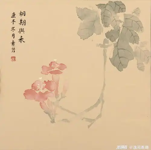 赵素芳画作淡雅唯美,花香盈袖,诗韵流淌