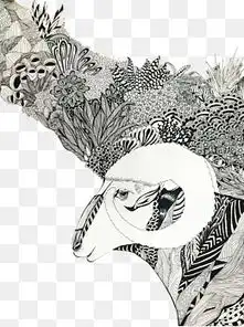 免费下载植物线描图片大全千库网png