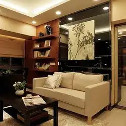 原木色灰色91120平米三居室欧美创意时尚工业风客厅效果图