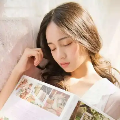 女生头像粉色系仙女味