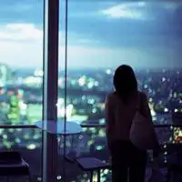 微信头像女生气质唯美背影真人短发