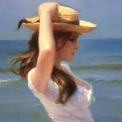 迷人的油画,画中的女子美丽优雅︱俄罗斯画家vladimirvolegov绘画