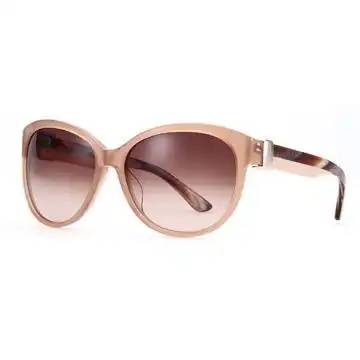 salvatoreferragamo裸色圆框眼镜