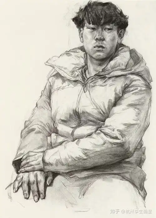 线性素描从头像到半身,难倒了多少美术生