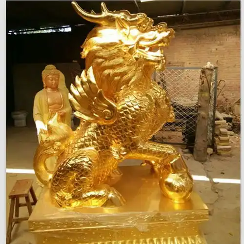铜麒麟汇丰铜雕公司铜麒麟高清图片高清大图