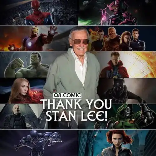漫威之父stanlee去世,世界少了一位真正的超级英雄