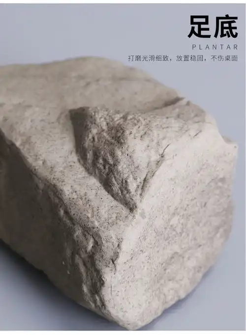 创意手工水培铜钱草仿石头小花插花器迷你茶道装饰个性摆件小花瓶