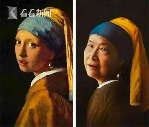 时尚奶奶团还原名画老人...重阳节,世界因您更精彩