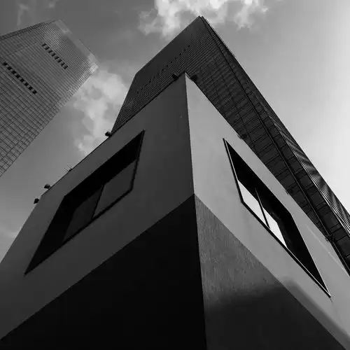 手机摄影黑白建筑