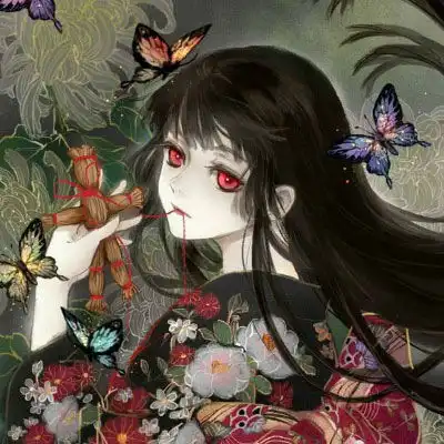 暗黑系病女头像动漫写字越难看的人就越聪明