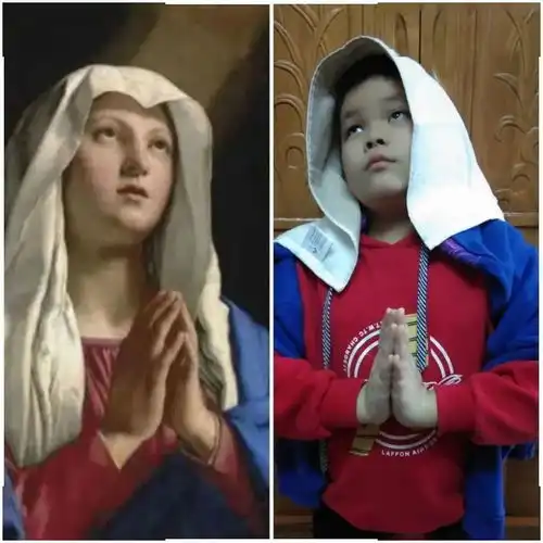 玩味艺术童年之名画模仿秀南宁市兴宁区九曲湾小学名画模仿秀美育活动