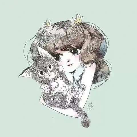 彩铅也能画出清新的小插画