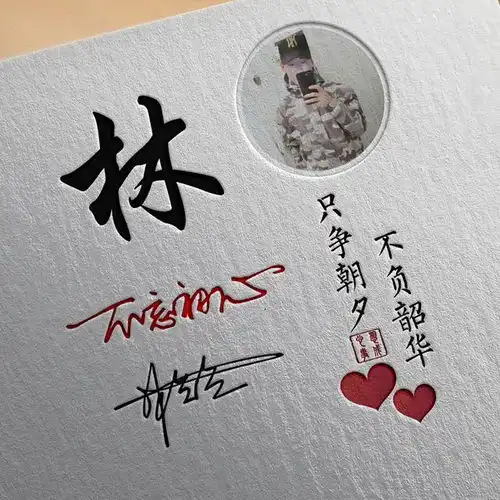 百家姓头像微信头像,二十多款大气精致签名头像,精心为你设计