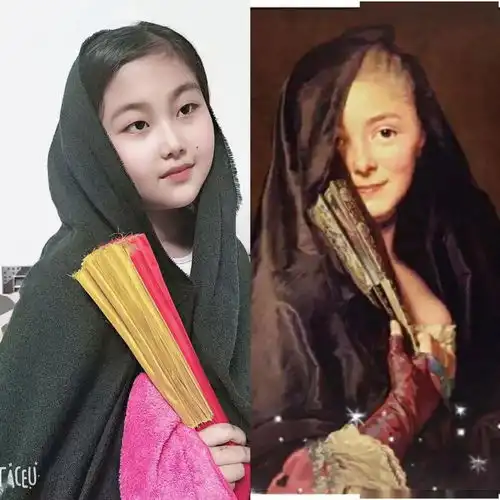 玩嗨啦蜊小学子花式演绎世界名画