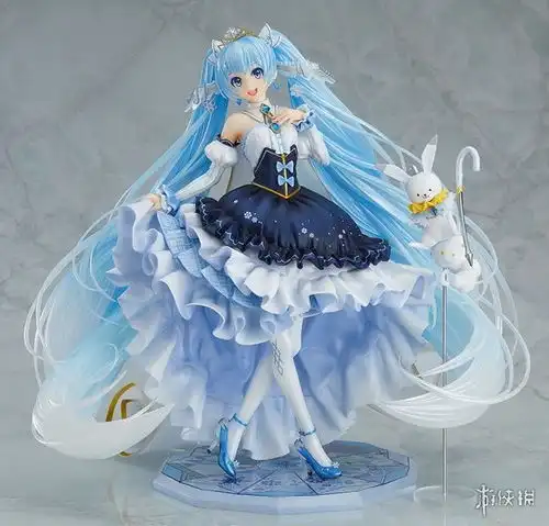 gsc雪初音17比例手办欣赏扣人心弦的水蓝色冰雪公主