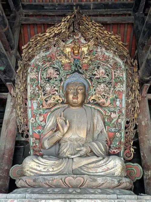 清凉赏析明代彩塑壁画十二面观音图