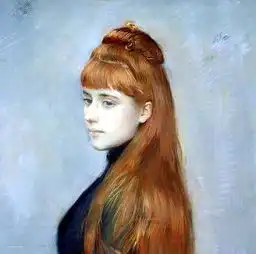 看艺术名画中都有哪些最美红发