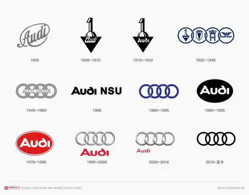 奥迪换logo了又是扁平化设计