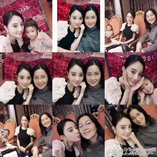 李小璐生日,妈妈现身看了她们就知道甜馨儿像谁