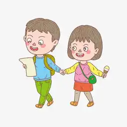 卡通手绘人物出行情侣图片素材其他格式下载动漫人物大全