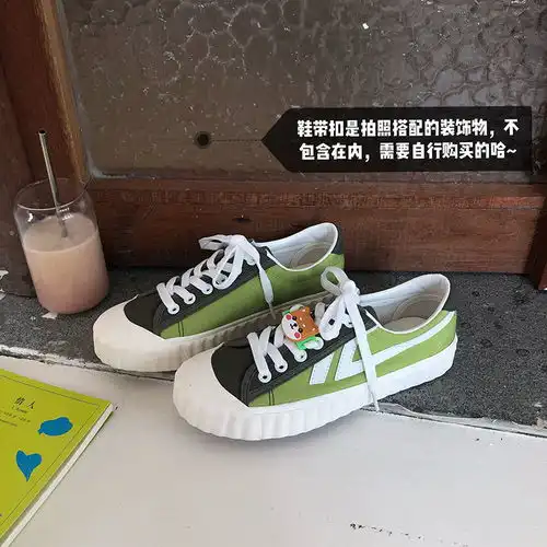 泫雅风ins帆布鞋女2020新款百搭港风板鞋街拍学生chic小白鞋子潮