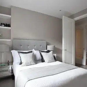 灰色房间设计装潢效果图