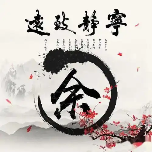 38张励志姓氏微信头像宁静致远,淡泊明志
