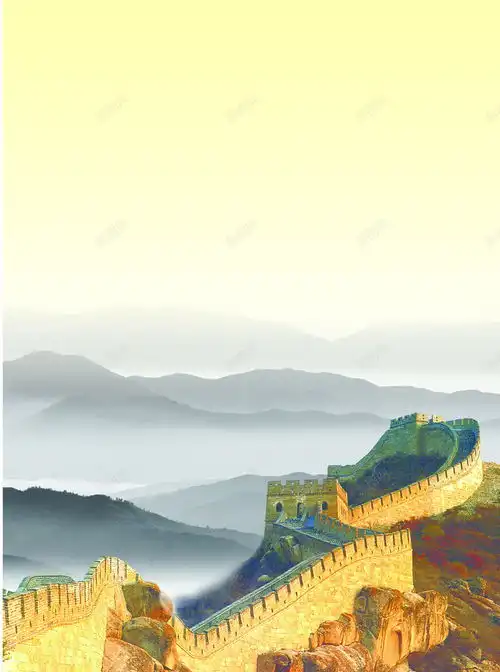 中国万里长城背景设计图片免费下载页面网页平面电商创意素材万里长城素材
