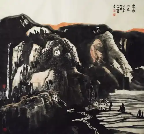 他笔端的高山流水烟云,是重返古典笔墨图景的精彩再现