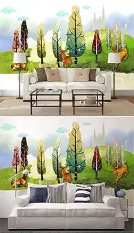 eps卡通房子大树eps格式卡通房子大树素材图片eps卡通房子大树设计模板我图网