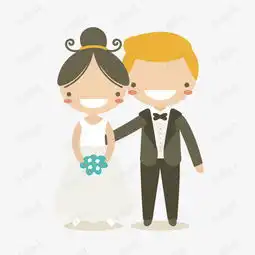 卡通结婚情侣素材图片免费下载高清装饰图案psd千库网图片编号2284702