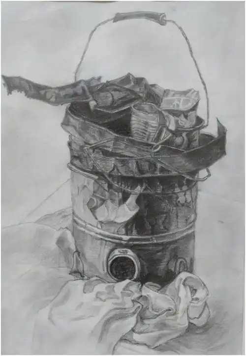 素描公益培训班学员成果汇报展