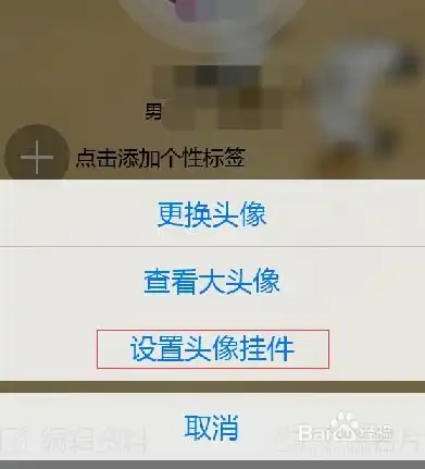 手机qq如何设置聊天头像挂件
