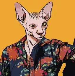 插画酷帅的它们